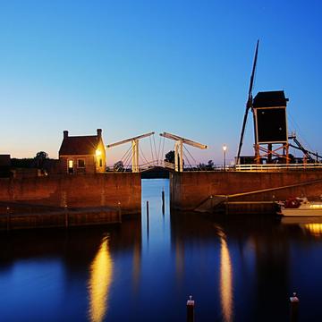 The harbour of Heusden, Netherlands