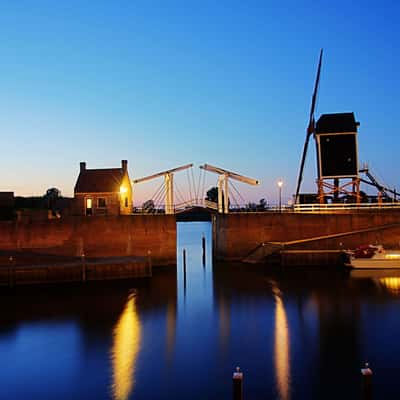 The harbour of Heusden, Netherlands