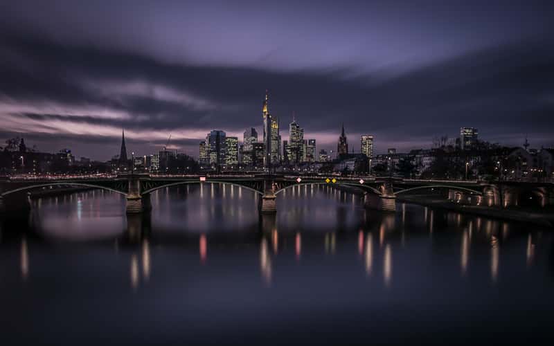 View from the Flößerbrücke, Frankfurt am Main