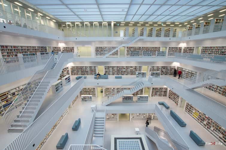 Inside City Library, Stuttgart