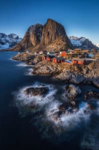 Hamnøy, classic view, Lofoten