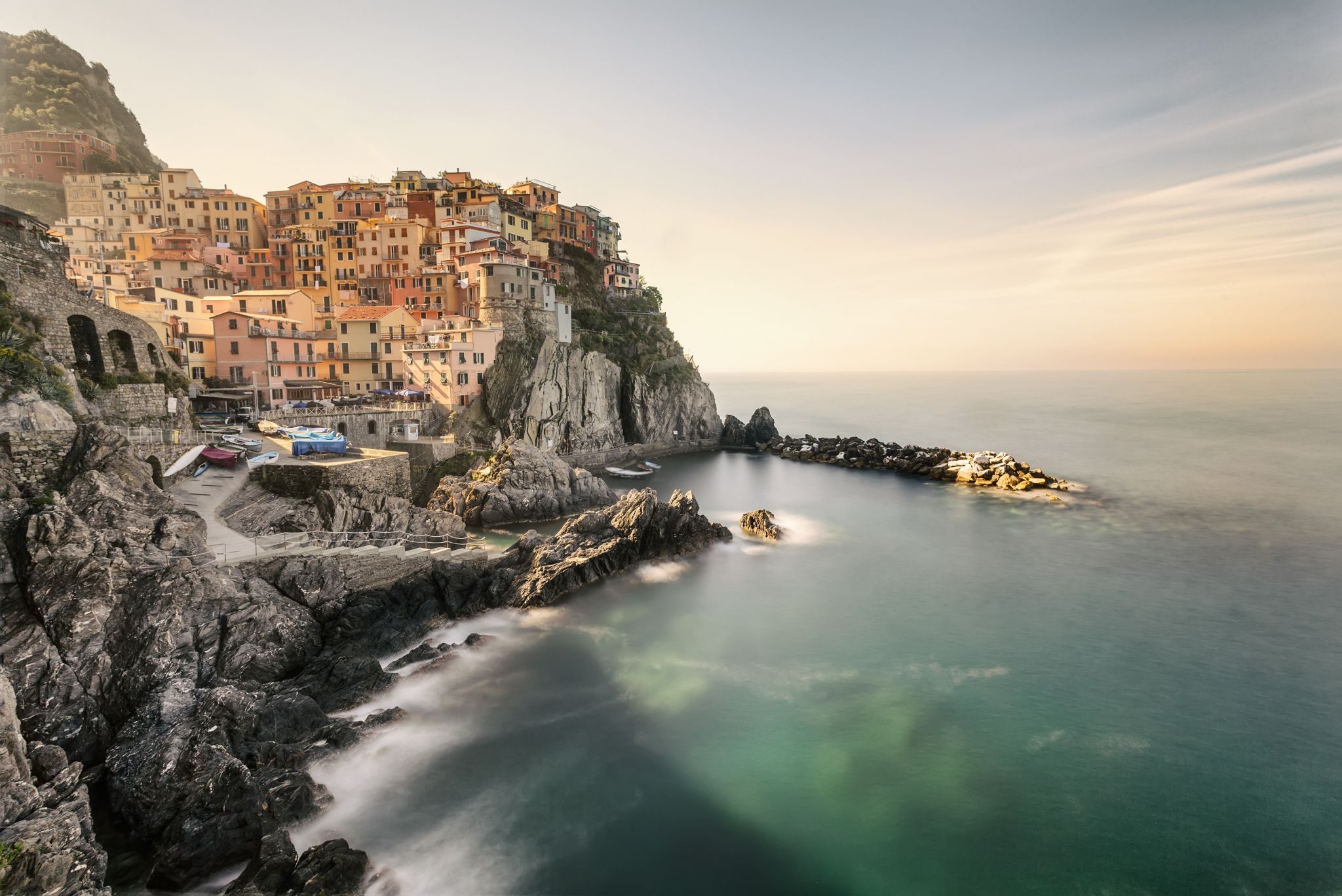 Manarola in the morning, Cinque Terre, Italy