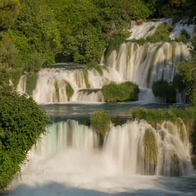 Skradinski Buk, the main waterfalls of Krka National Park, Croatia