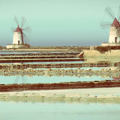 Le saline di Marsala, Italy