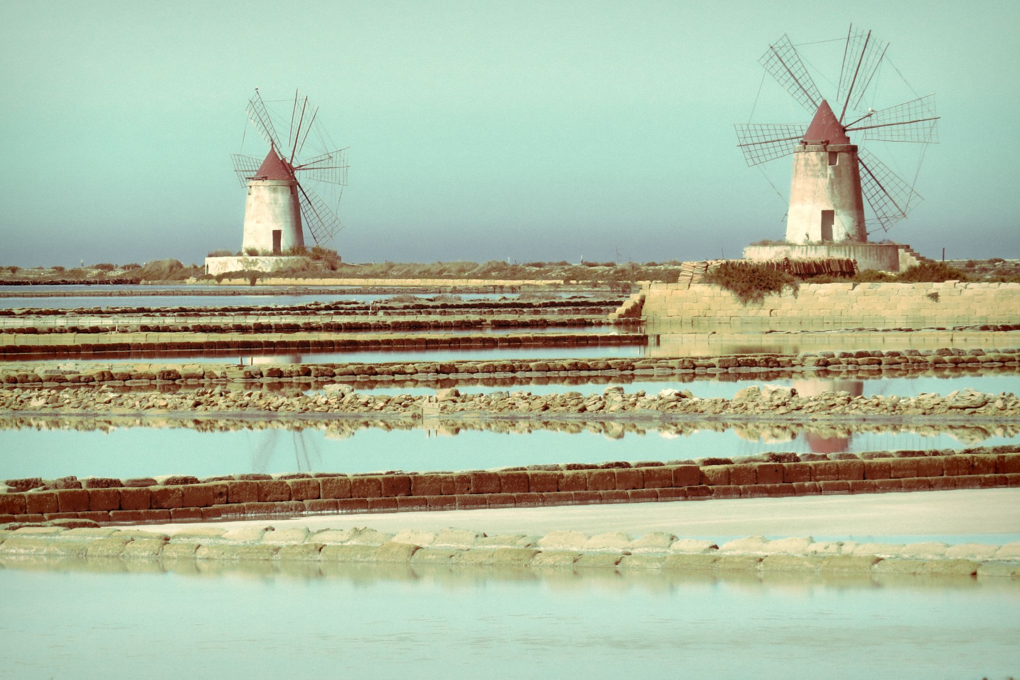 Le saline di Marsala, Italy