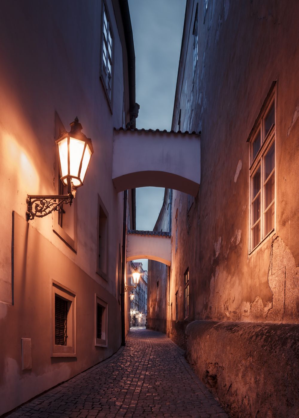 Lonely lane, Prague, Czech Republic