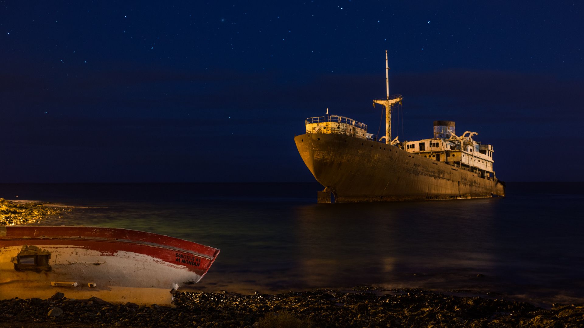 Telamon shipwreck, Arricife,Lanzarote,Spain, Spain