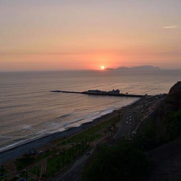 Sunset view from Larcomar, Peru