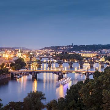 Vibrant city colors, Prague, Czech Republic