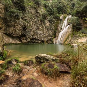 Waterfalls Polylimno, Greece