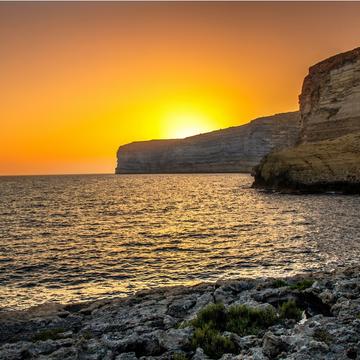 Xlendi Bay Sunset, Malta