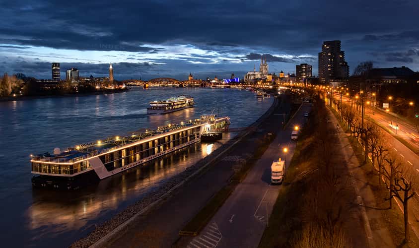 View of Cologne from Zoobrücke