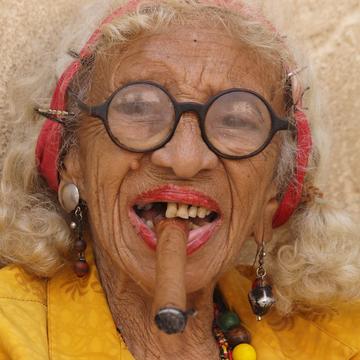 Old Woman in Cojimar, Cuba