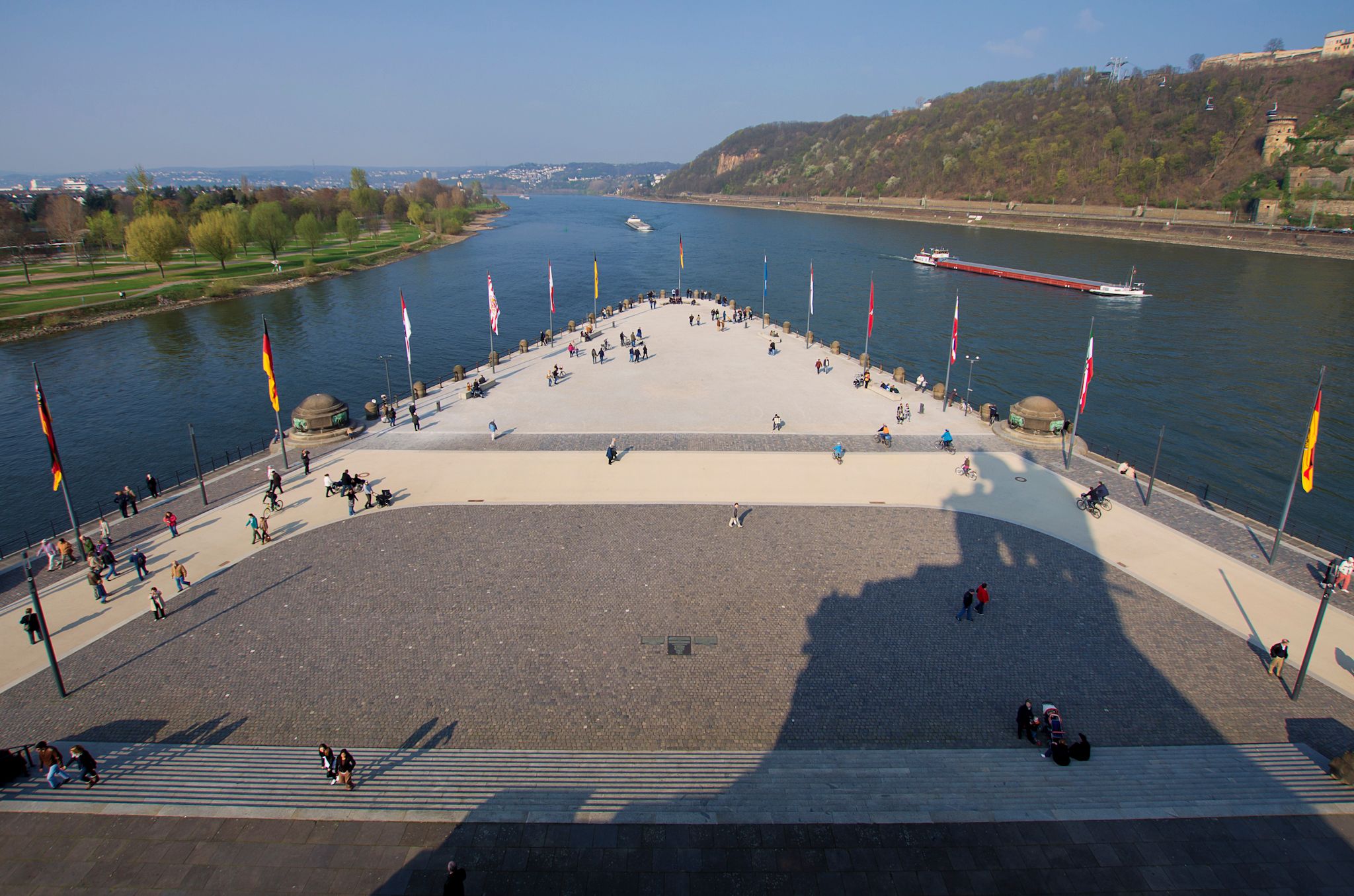 Deutsches Eck, Koblenz, Germany