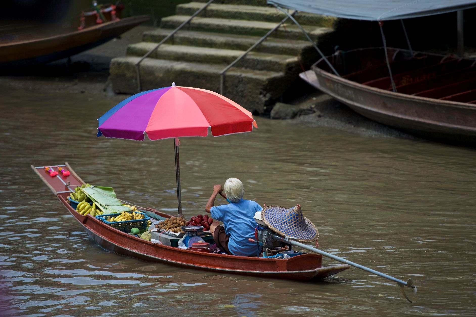 Floating Market - Damnoen Saduak, Thailand