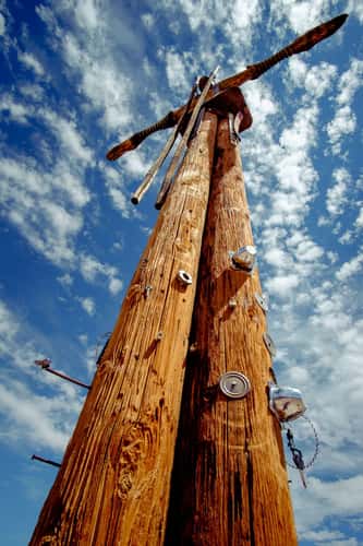 Ghost Town Rhyolite - Totem Pole
