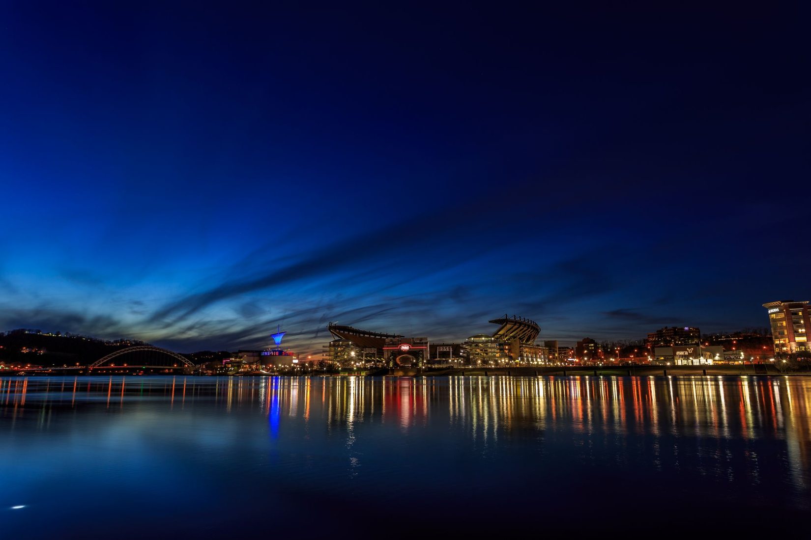 Pittsburgh Steelers Football Heinz Field at Sunset 