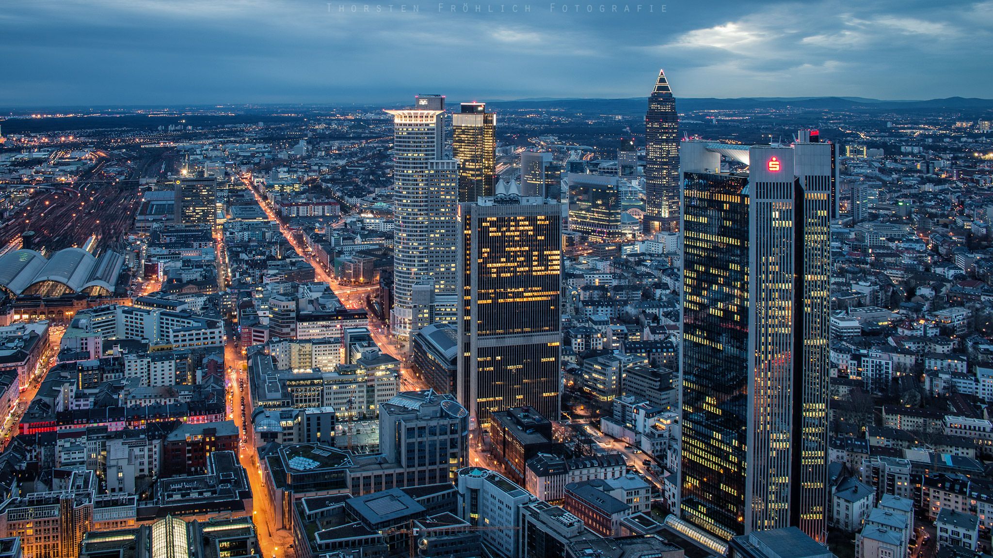 View from Maintower, Frankfurt am Main, Germany
