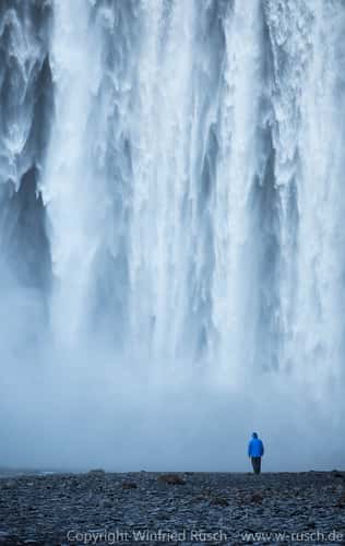 Close up from Skógafoss