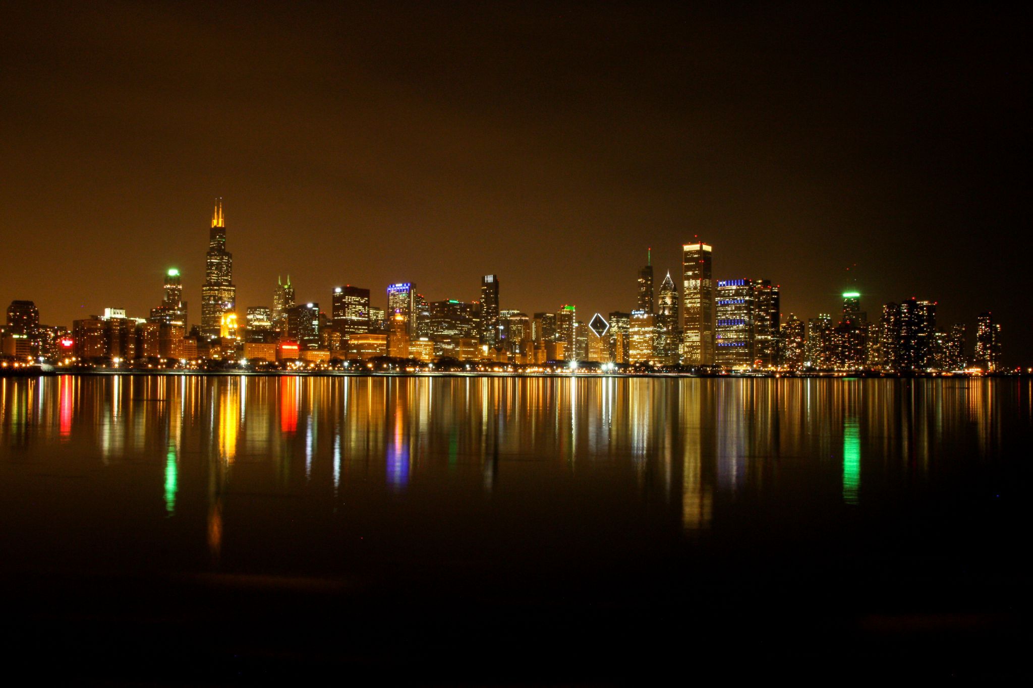 Skyline of Chicago from Adler Planetarium, USA