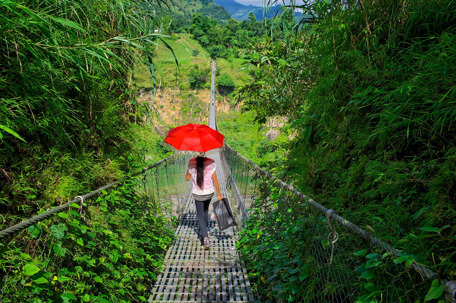 Suspension Bridge Pokhara, Nepal