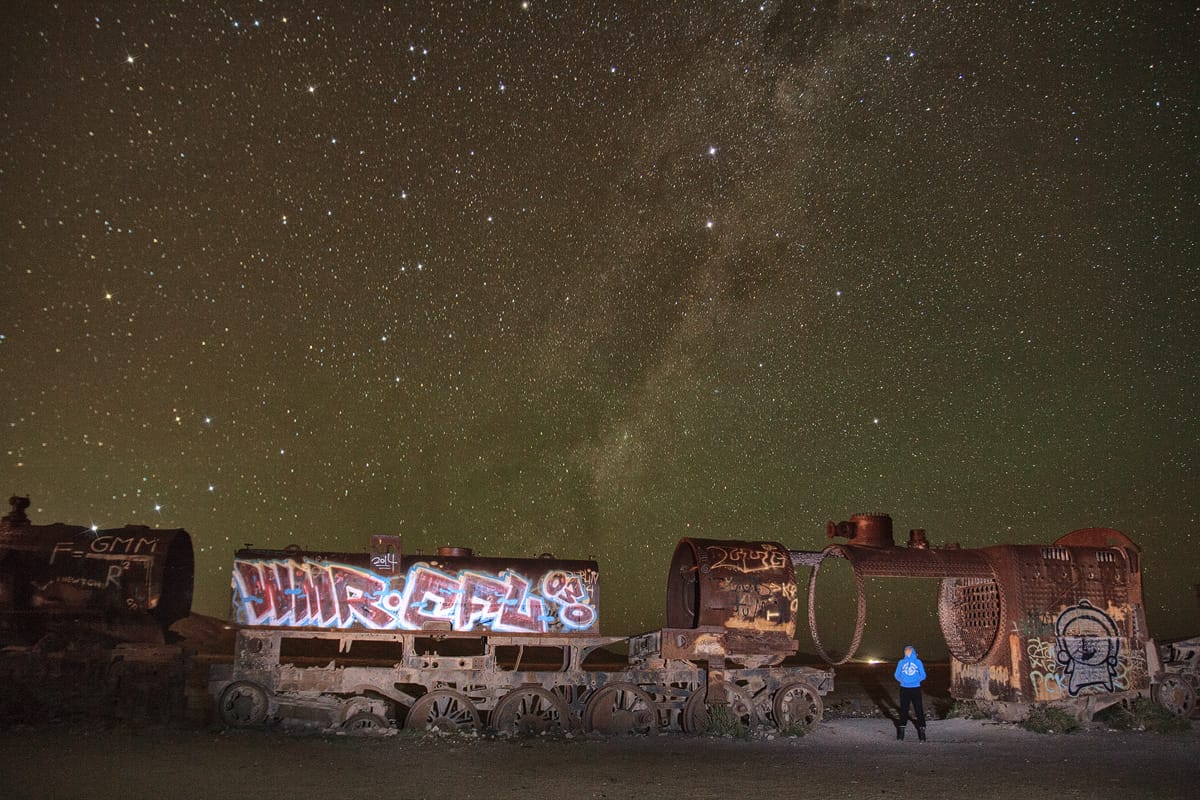 Train Cemetery near Uyuni, Bolivia