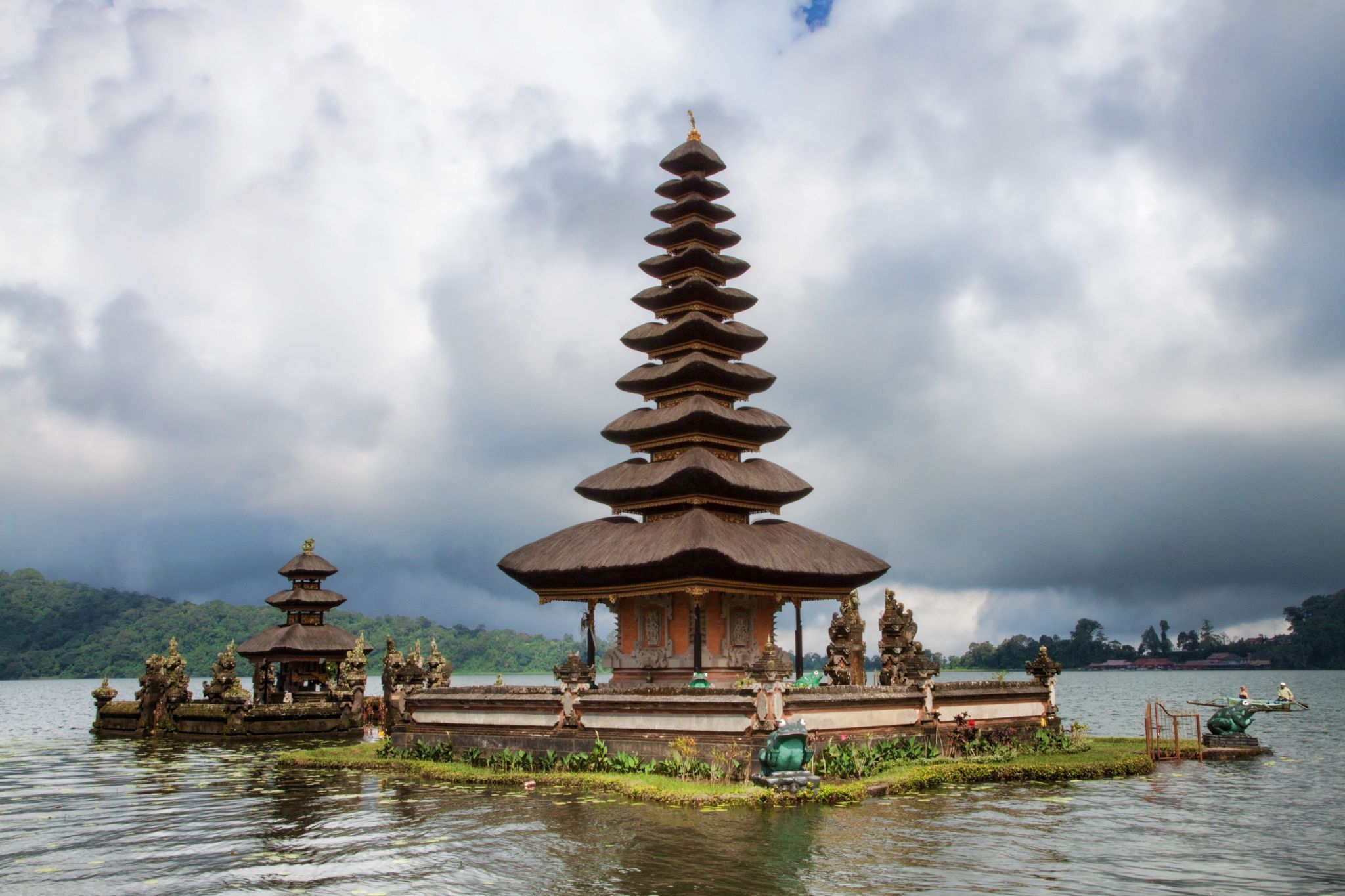 Ulun Danu Temple at Beratan Lake, Indonesia