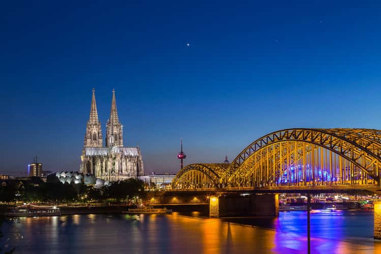 Hohenzollern Bridge with Cologne Cathedral, Cologne