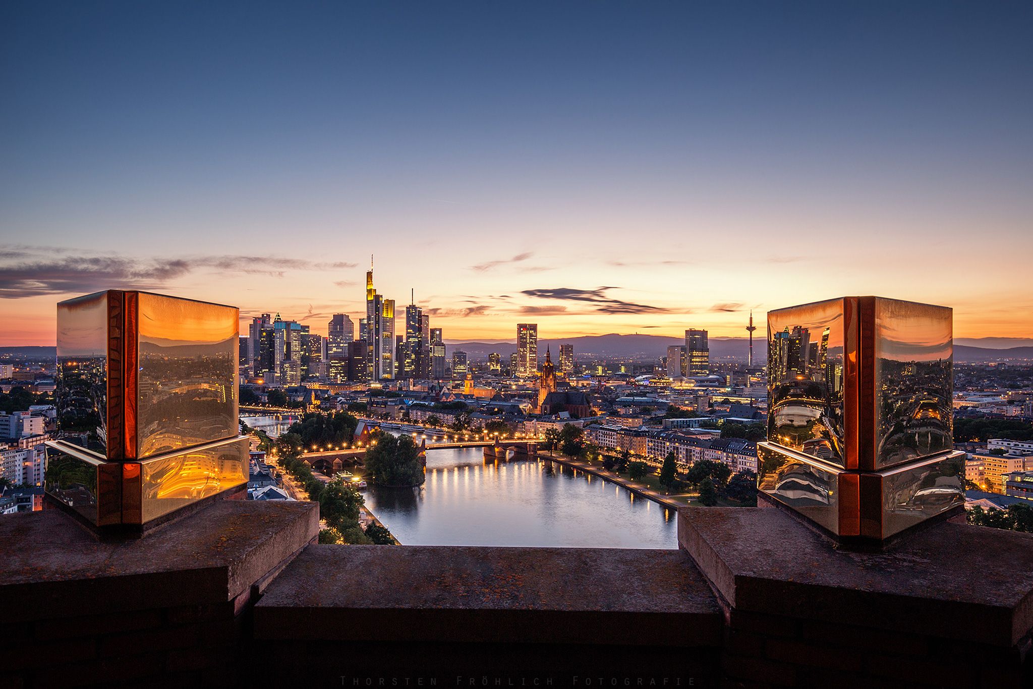 View from Main Plaza (Lindner Hotel), Frankfurt am Main, Germany