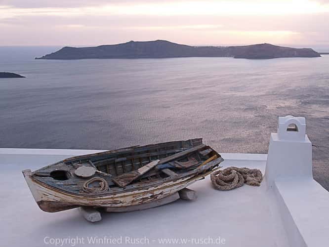 Abendstimmung auf Santorini