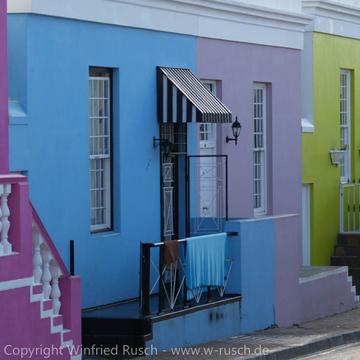 bunte Häuser im Stadtteil Bo-Kaap, South Africa