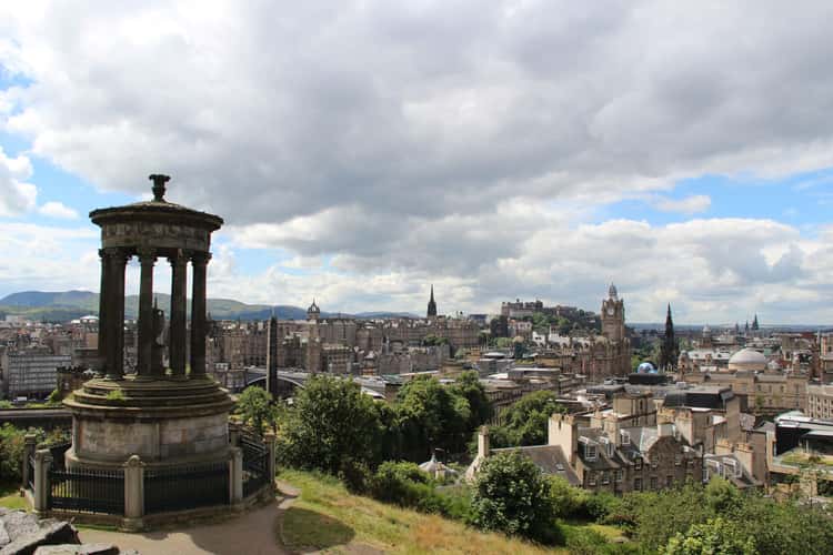 View over Edinburgh from Calton Hill