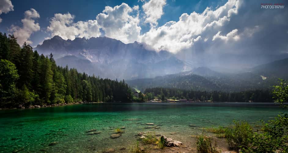 Eibsee and Zugspitze