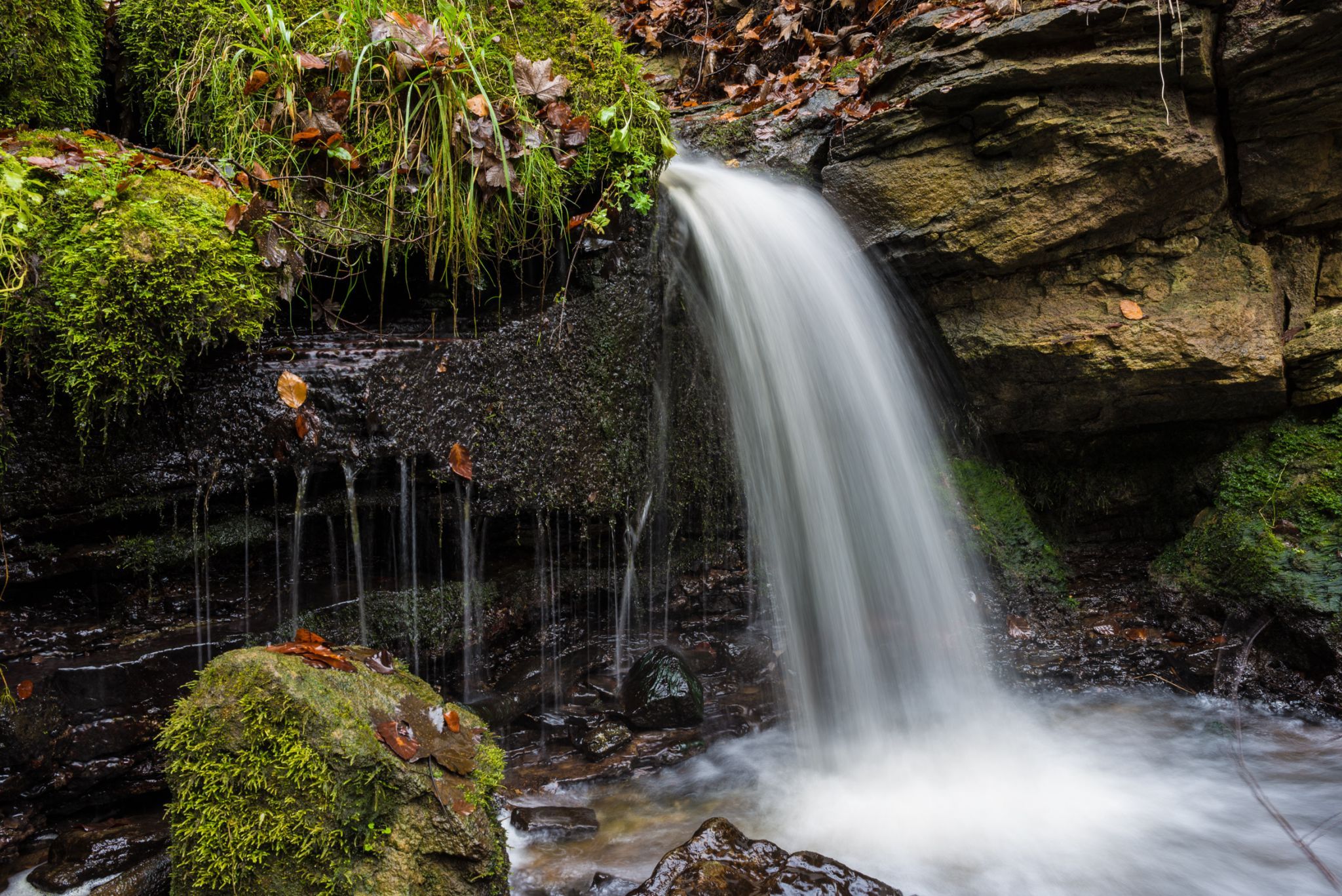 Heslacher Waterfall, Stuttgart, Germany