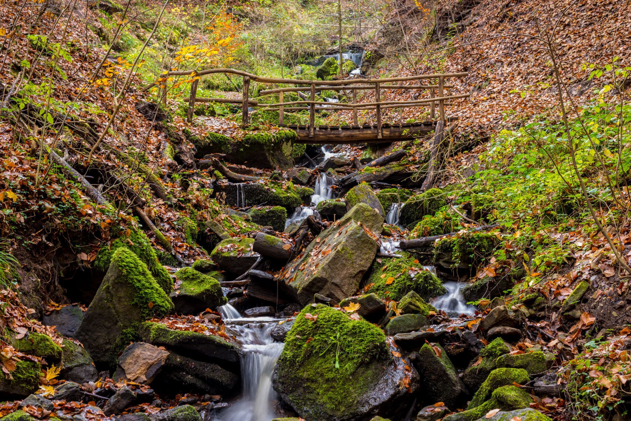 Heslacher Waterfall, Stuttgart, Germany