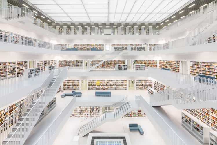 Inside City Library, Stuttgart