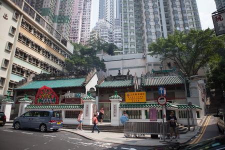 Man Mo Temple in Sheung Wan, on Hong Kong island.