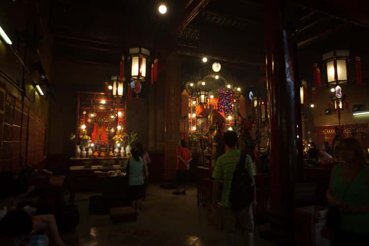 Man Mo Temple in Sheung Wan, on Hong Kong island.