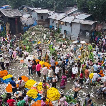 Markttreiben in Kalkutta, India