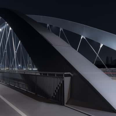 Osthafenbrücke, Frankfurt am Main, Germany