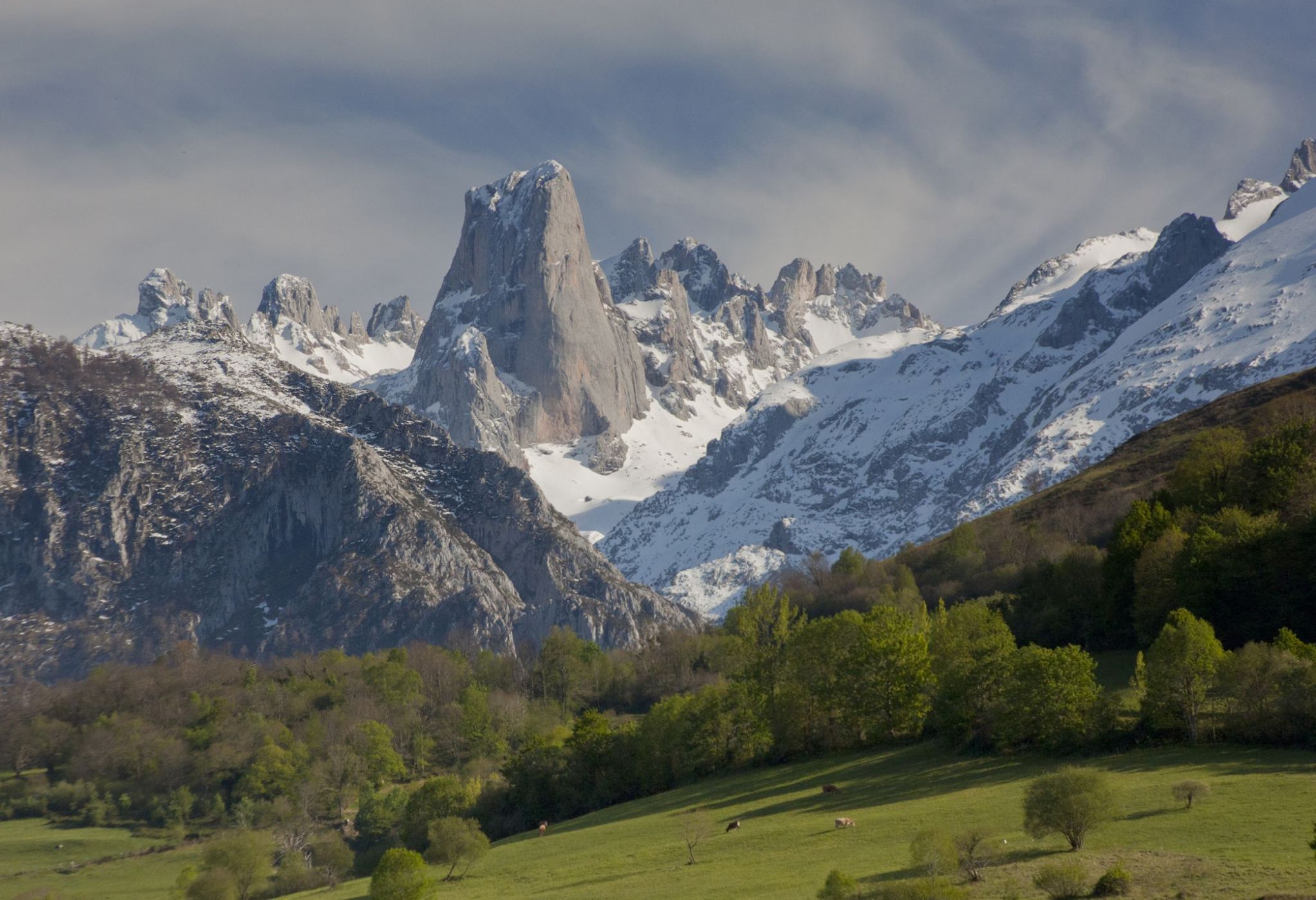 Pico Urriellu from Poo de Cabrales, Spain