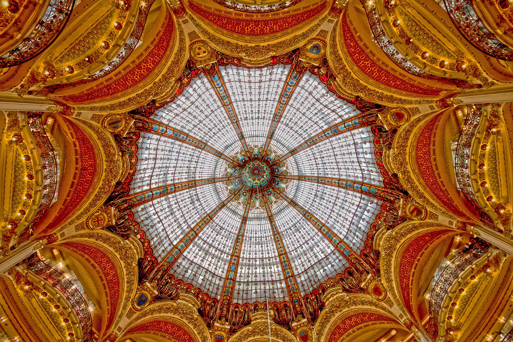 Sacré Cœur from Galeries Lafayette, Paris, France