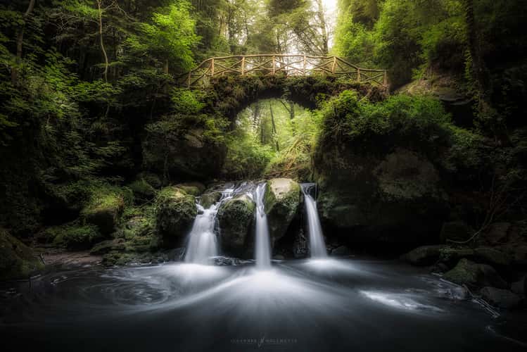 Classic View of Schiessentümpel Cascade