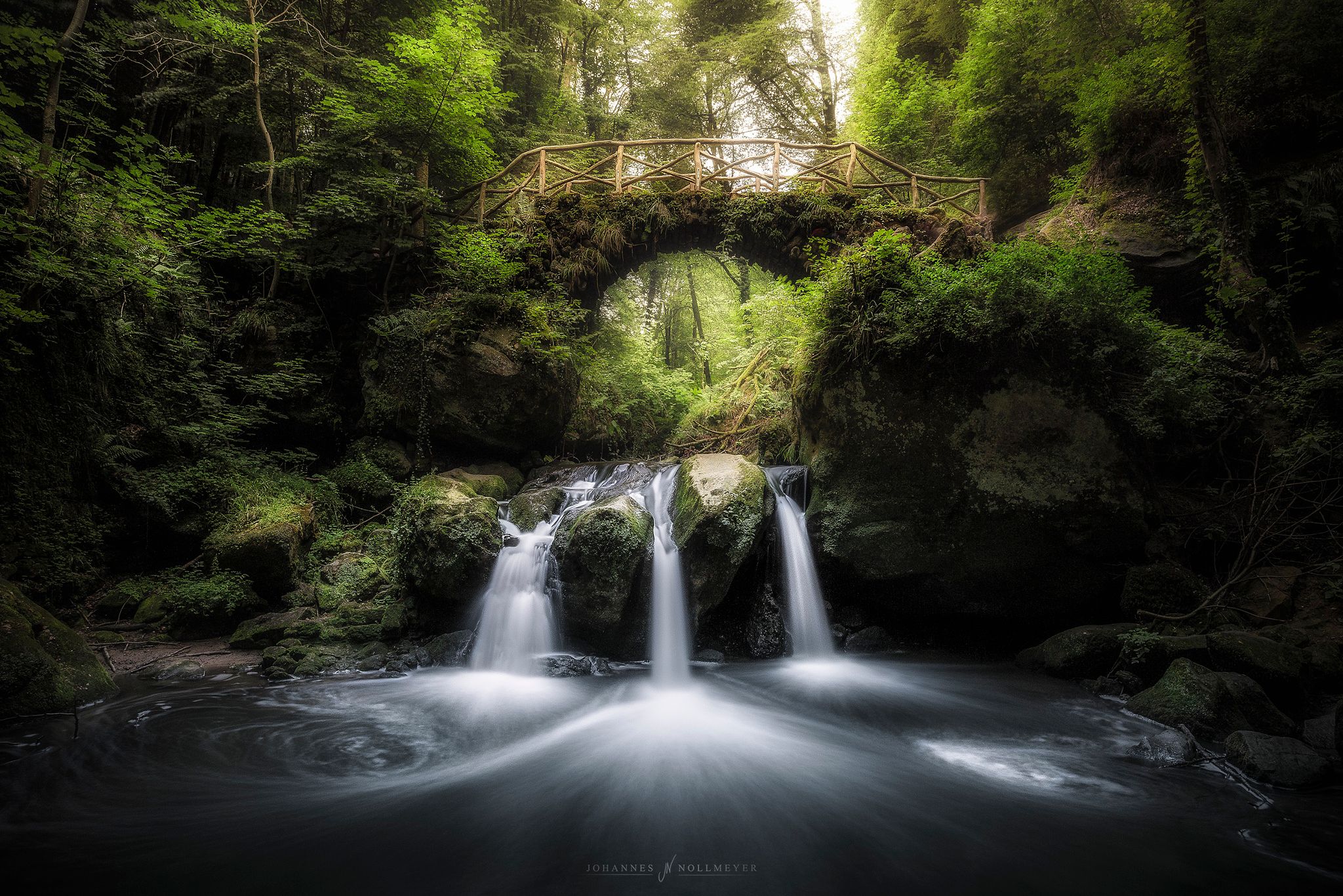 Classic View of Schiessentümpel Cascade, Luxembourg