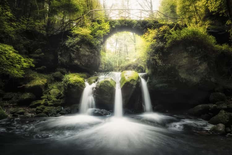 Classic View of Schiessentümpel Cascade