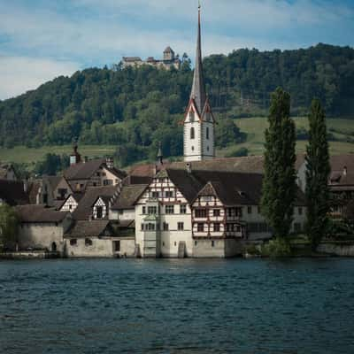 Stein am Rhein mit Burg Hohenklingen, Switzerland