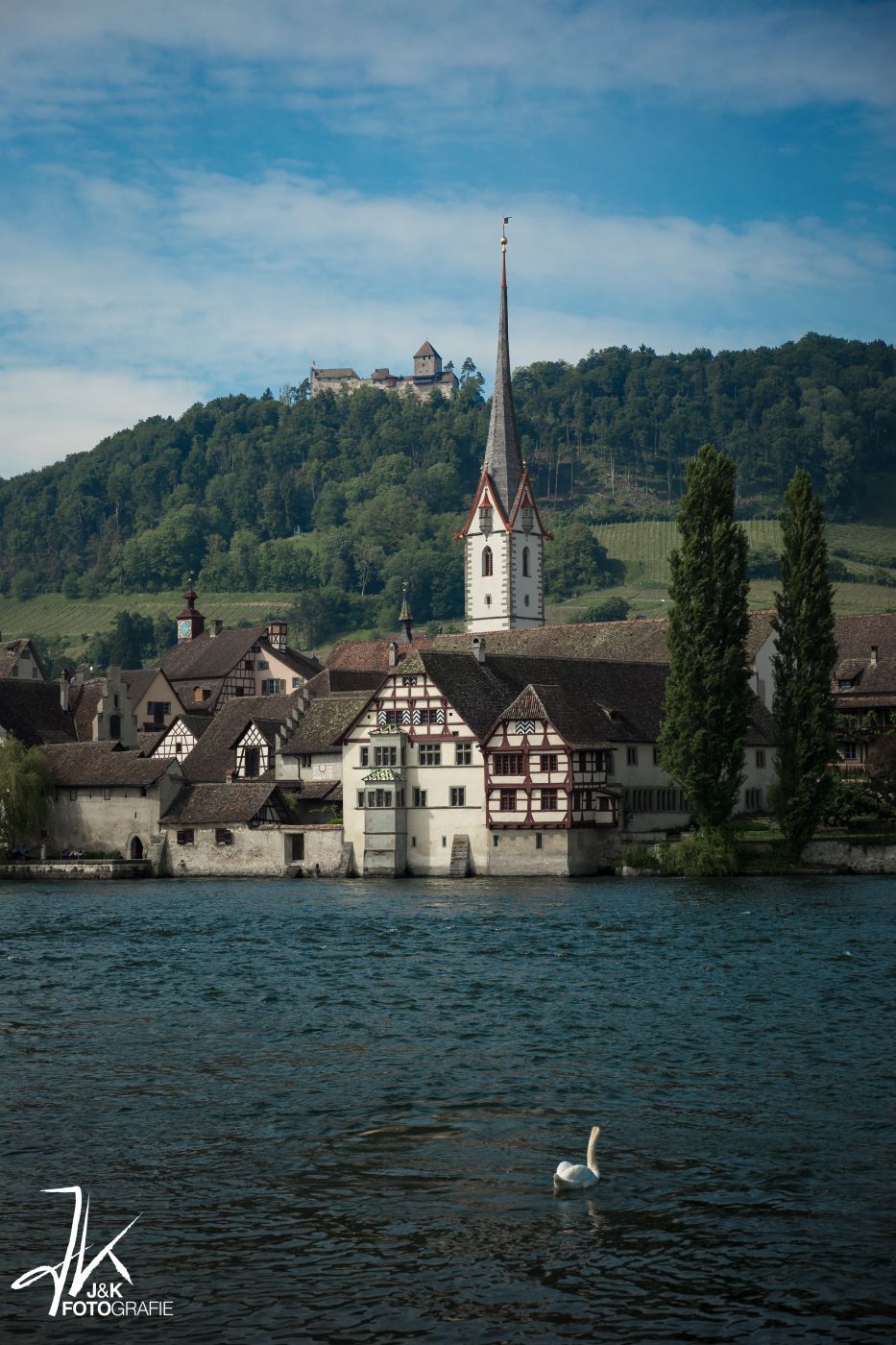 Stein am Rhein mit Burg Hohenklingen, Switzerland