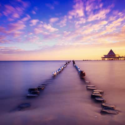 Sunset on Baltic Sea, Ahlbeck, Germany