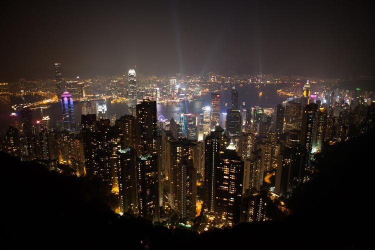 The Peak Tower, above Hong Kong