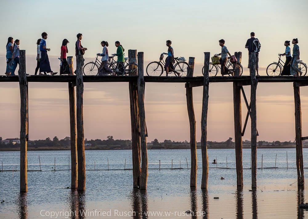 U Bein Bridge, Myanmar